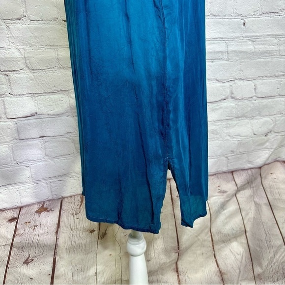 Johnny Was embroidered blue/teal tunic - Picture 6 of 12